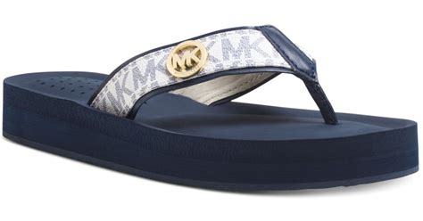 michael kors gage flip flops|michael kors jelly flip flops.